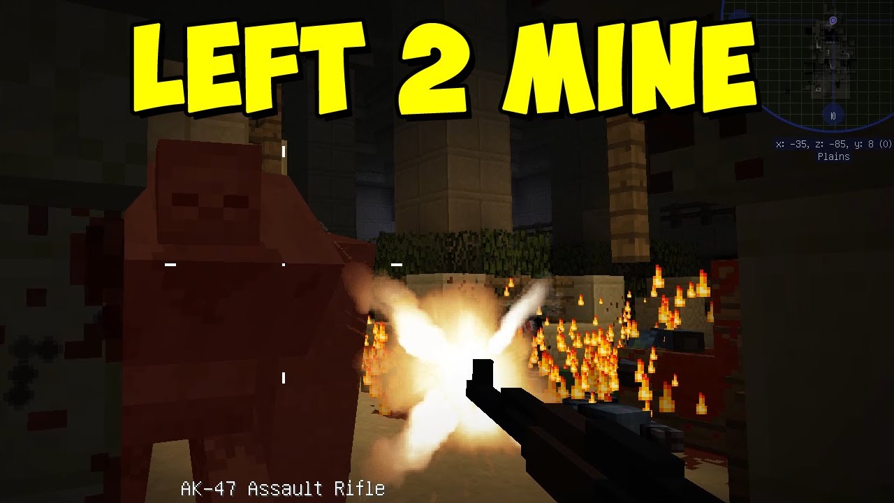 Left 2 Mine - лефт фо дед зомби в майнкрафт [1.12.2] Обзор модов № 145