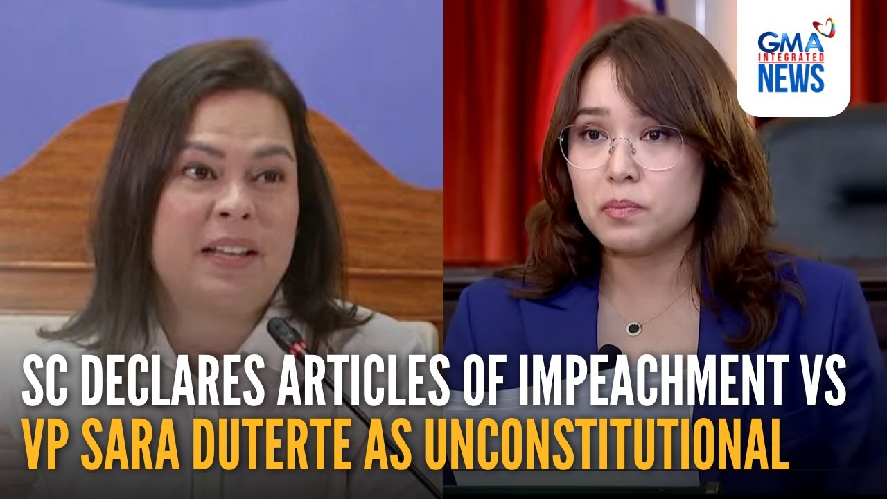 SC declares Articles of Impeachment vs VP Sara Duterte as unconstitutional | GMA Integrated News