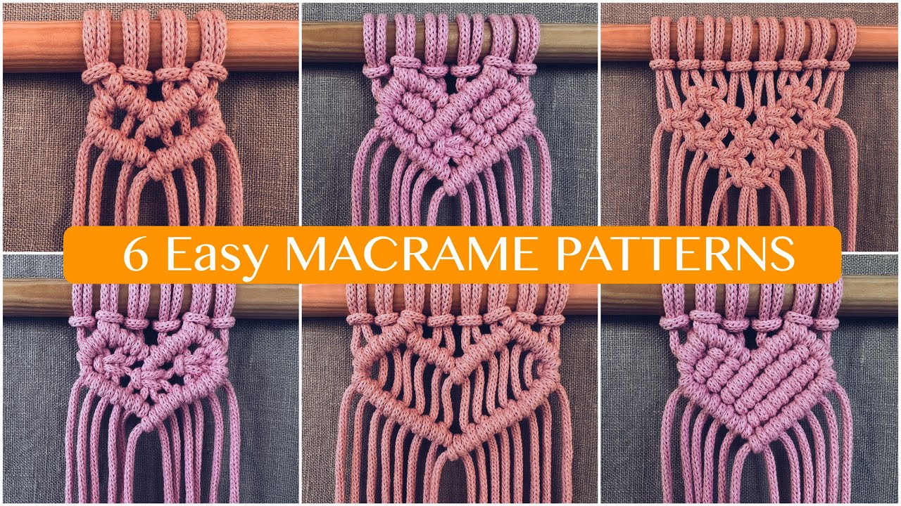 DIY: HEART PATTERNS for your Macrame Wall hanging