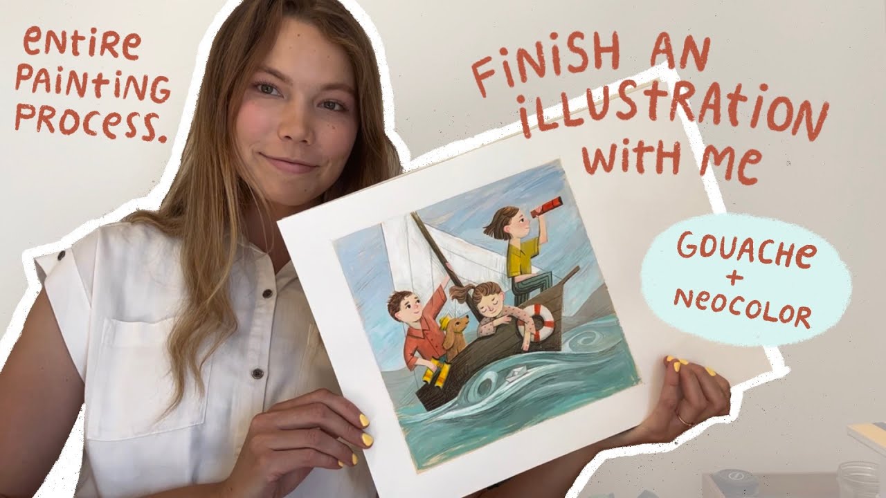 Paint with me // 1 hour of relaxing lo-fi // illustration process