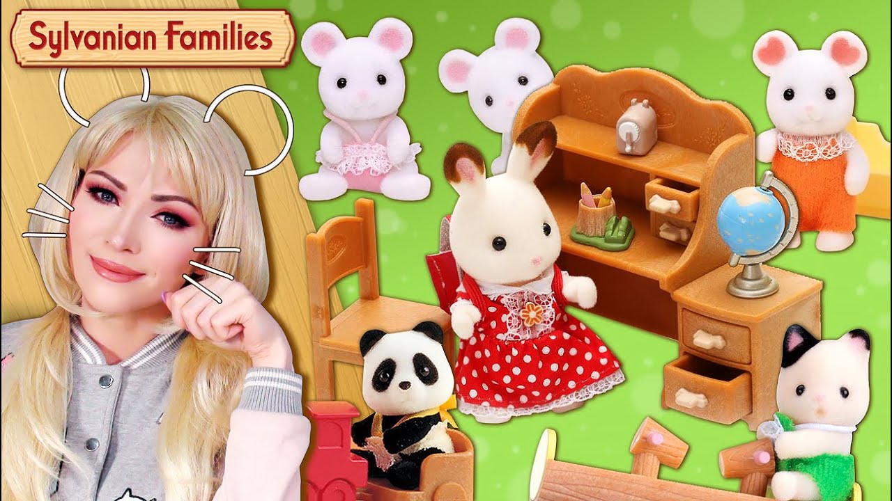Коллекция Sylvanian Families - Начало - Набор с Кролей и Малышня ★ Стрим-Распаковка