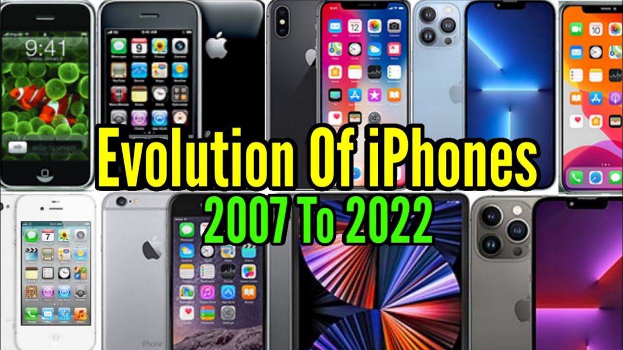 Evolution Of Apple Iphones 2007 To 2022 | Tech Evolution Wednesday's