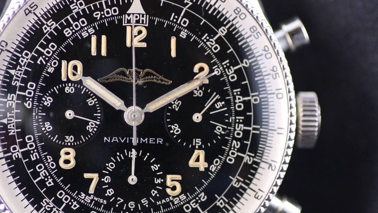 Vintage Breitling Navitimer with Valjoux 72 movement