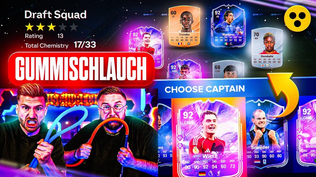 Der GUMMISCHLAUCH SCHLÄGT ZU 😱💀 Fantasy FC BLIND DRAFT BATLLE 💥 EA FC 26