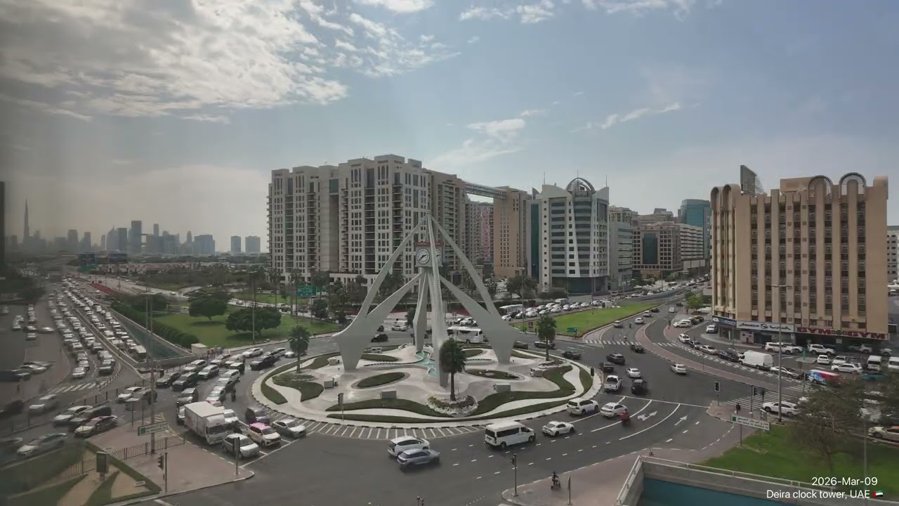 Another Cloudy Sunset dubai 09-Mar-2026 #timelapse #dubai #deira