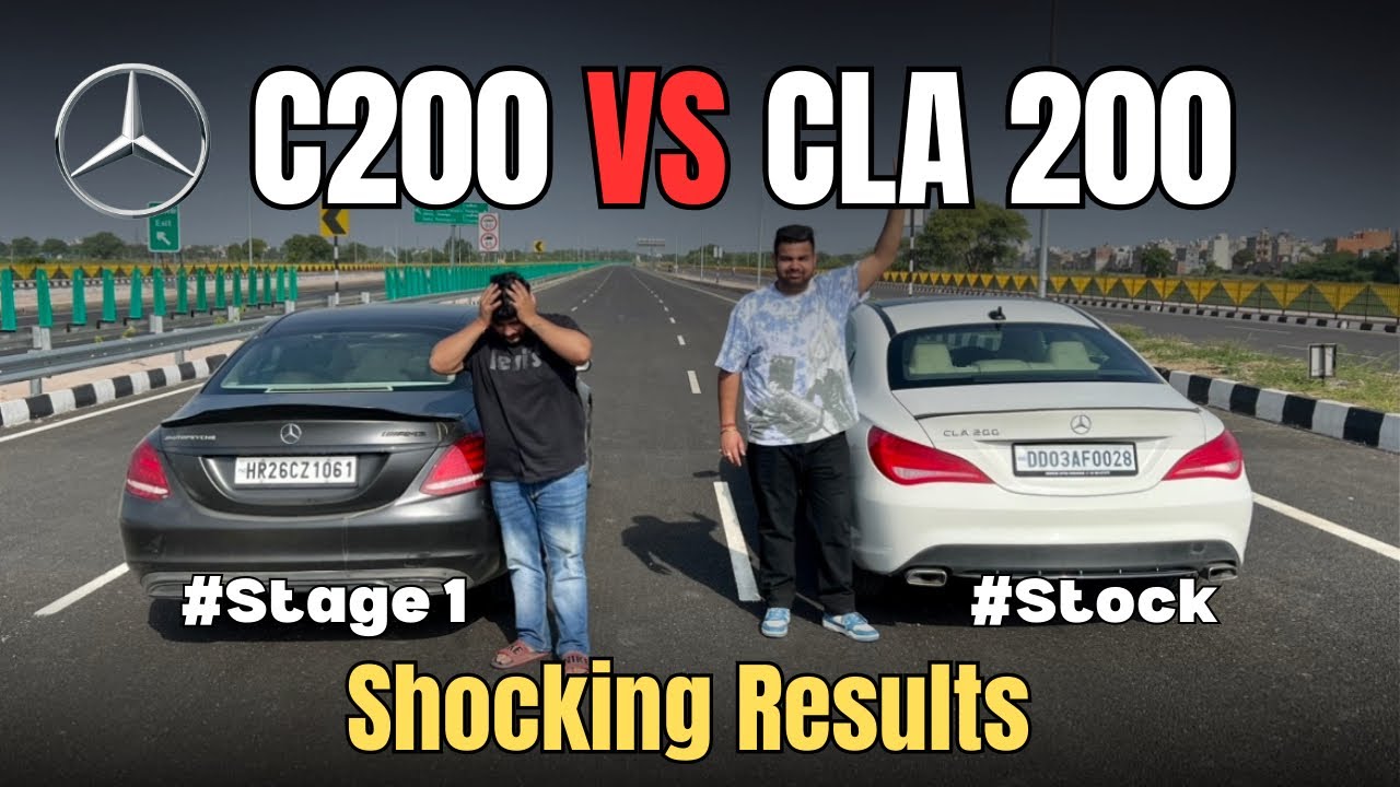 Tuned C200 Vs Stock CLA200 : DRAG RACE