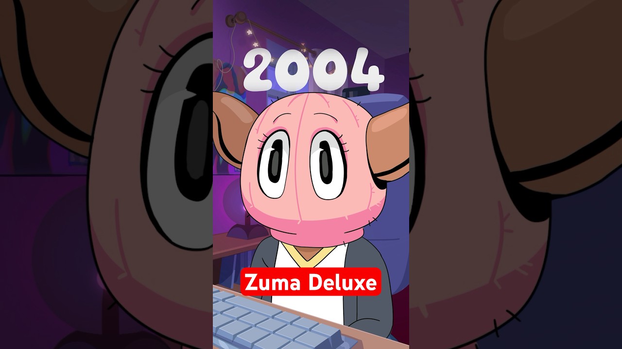 It&rsquo;s 2004 & you&rsquo;re playing Zuma Deluxe 🐸🎯 #nostalgia #animation #2000s #throwback #retro