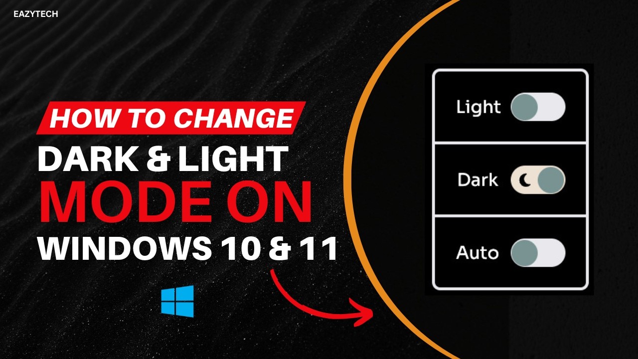 How to Enable Dark Mode on Windows 10 & 11 | How to Enable Light Mode  (2 Easy Methods 2026)