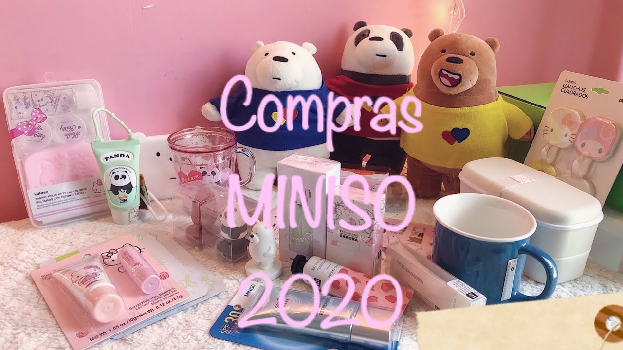 MINISO Haul 2020 ✨ Osos Escandalosos 🐼 🐻 Cocina 🍱 Salud y Belleza 🎀 Compras Kawaii