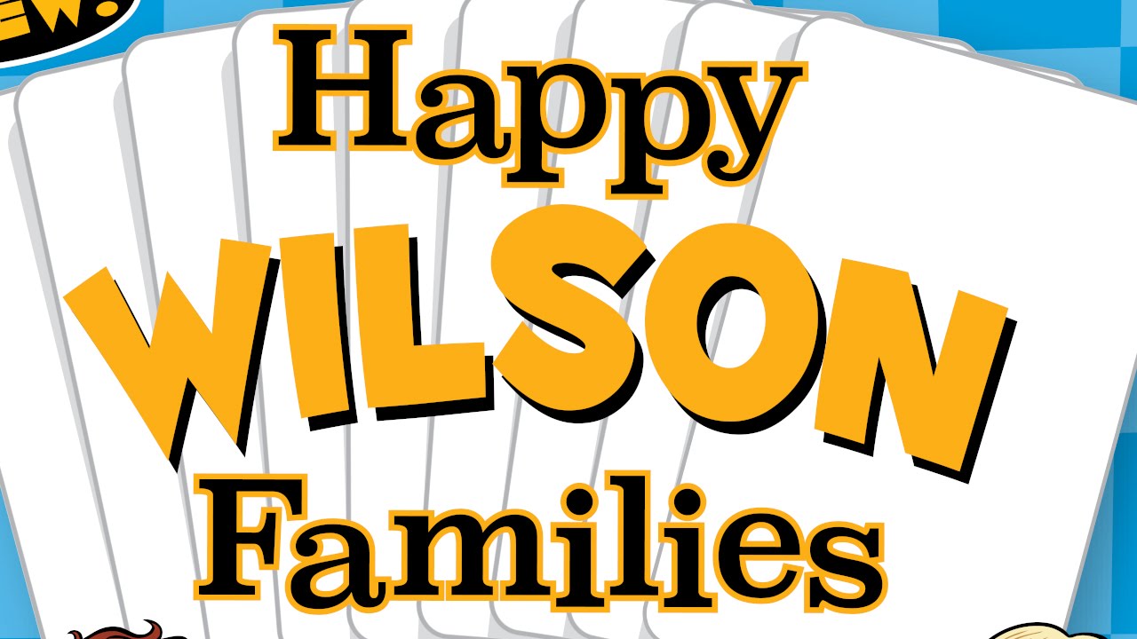 Happy Familes Card Game - WILSON EDITION - by GO FOR IT GAMES