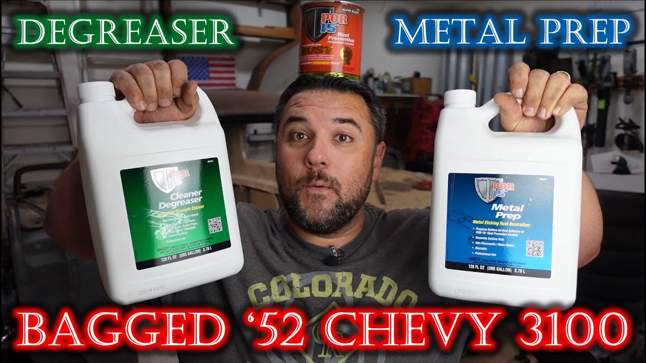 PART 62 - 1952 Chevy 3100 - DEGREASE & METAL ETCH CAB FLOOR!