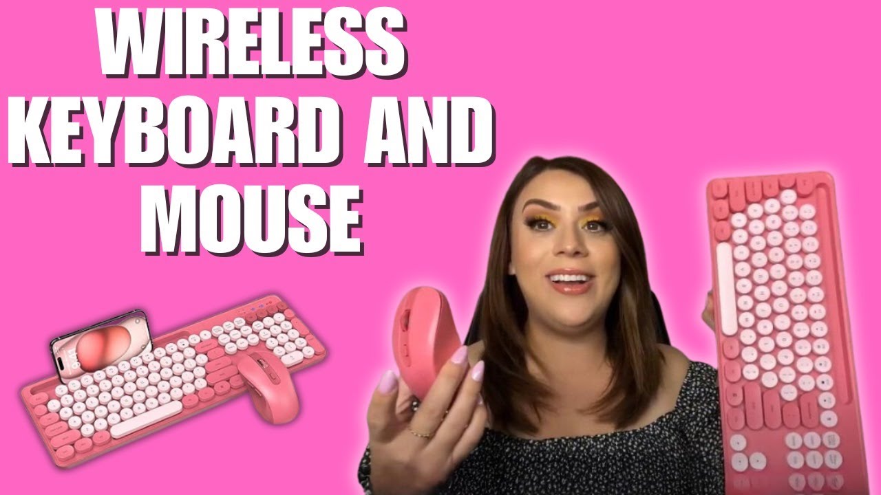Retro Wireless Keyboard & Mouse Combo Review – Cute Typewriter-Style Setup! Only One Judy