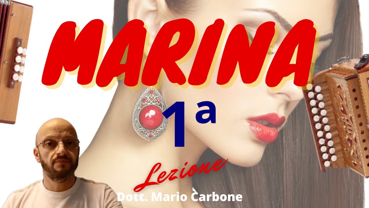 8 bassi - 1a Lezione - MARINA - Accordion diatonic  - organetto