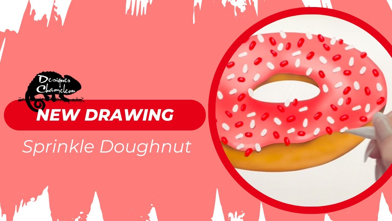 Sprinkle Doughnut -Digital Artwork