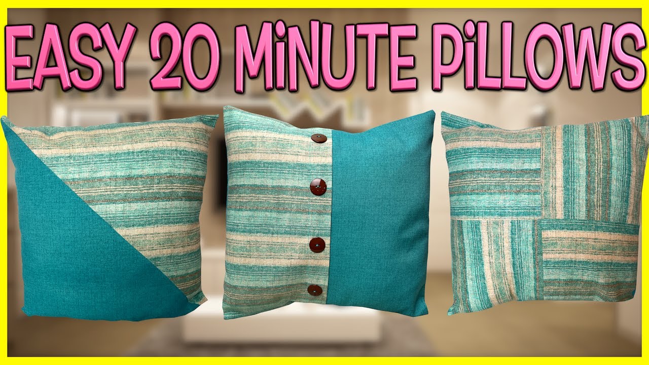 Easy 20 minute Pillow | The Sewing Room Channel