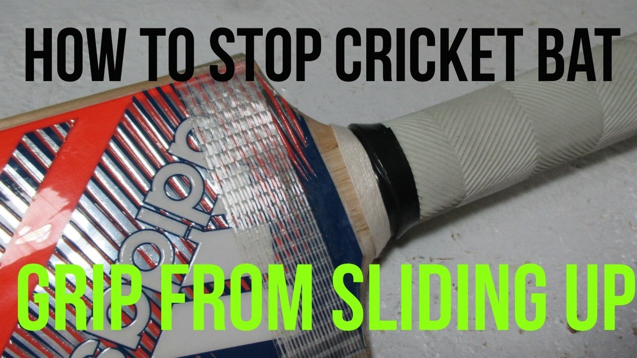 How to keep cricket bat grip from sliding up (with out GripGrip)