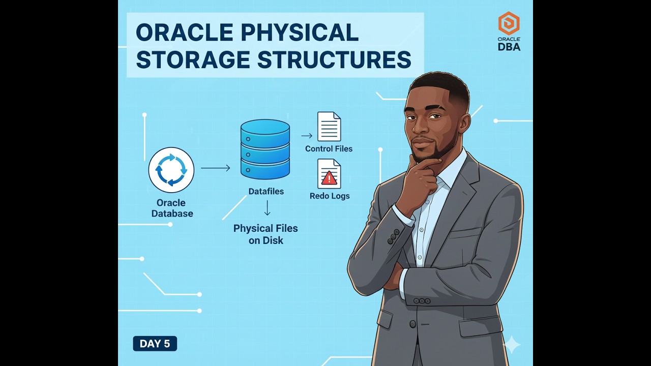 Oracle Physical Storage Structures Explained | Datafiles, Redo Logs & Control Files (Day 5)