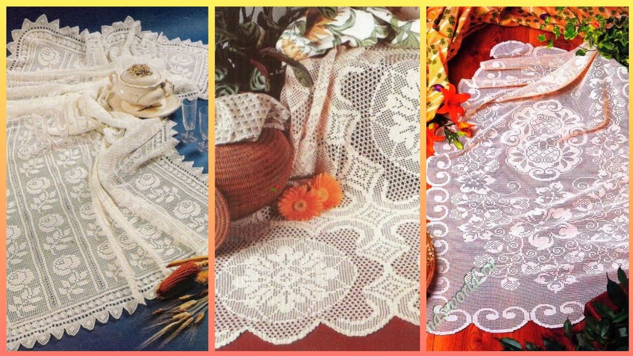 off-white crochet filled table runner ideas #crochet #handmade #trending 