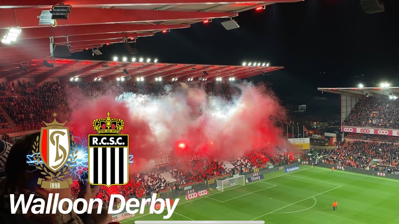 Walloon Derby | Standard Lüttich v. Sporting Charleroi | Massive Pyroshows and atmosphere