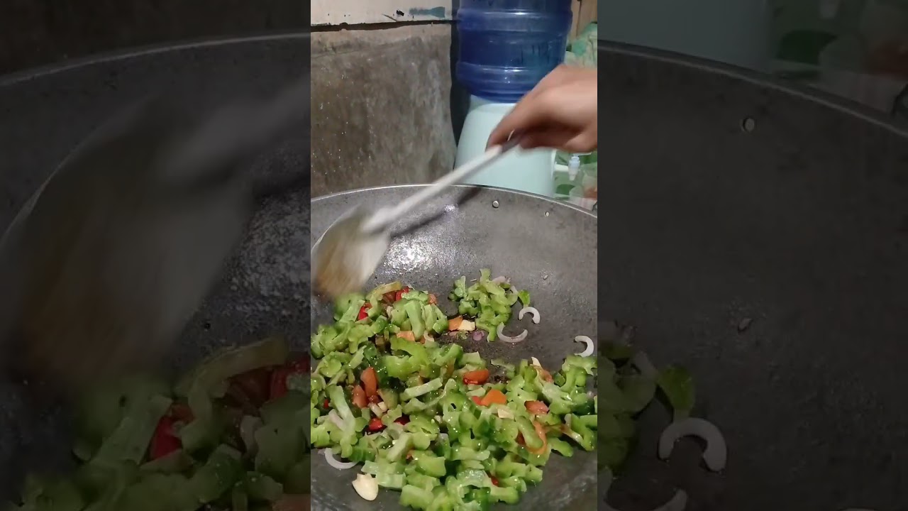 Cook with me #vegetables #delicious ##bittergourd #meat roll 