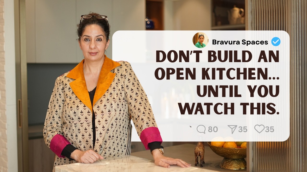 Open Kitchen vs Closed Kitchen? I Designed The Perfect Indian Kitchen | Bravura Spaces Kitchen