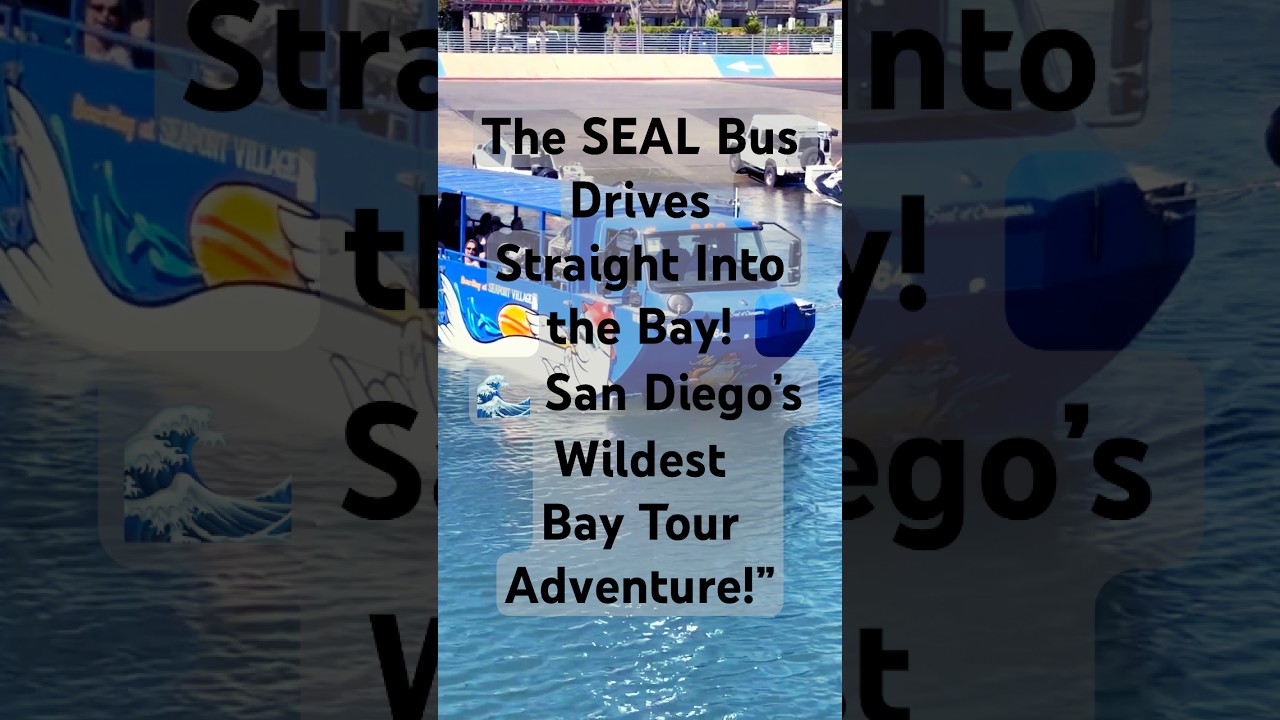 &ldquo;The SEAL Bus Drives Straight Into San Diego Bay! 🌊 San Diego&rsquo;s Wildest Bay Tour Adventure!&rdquo;