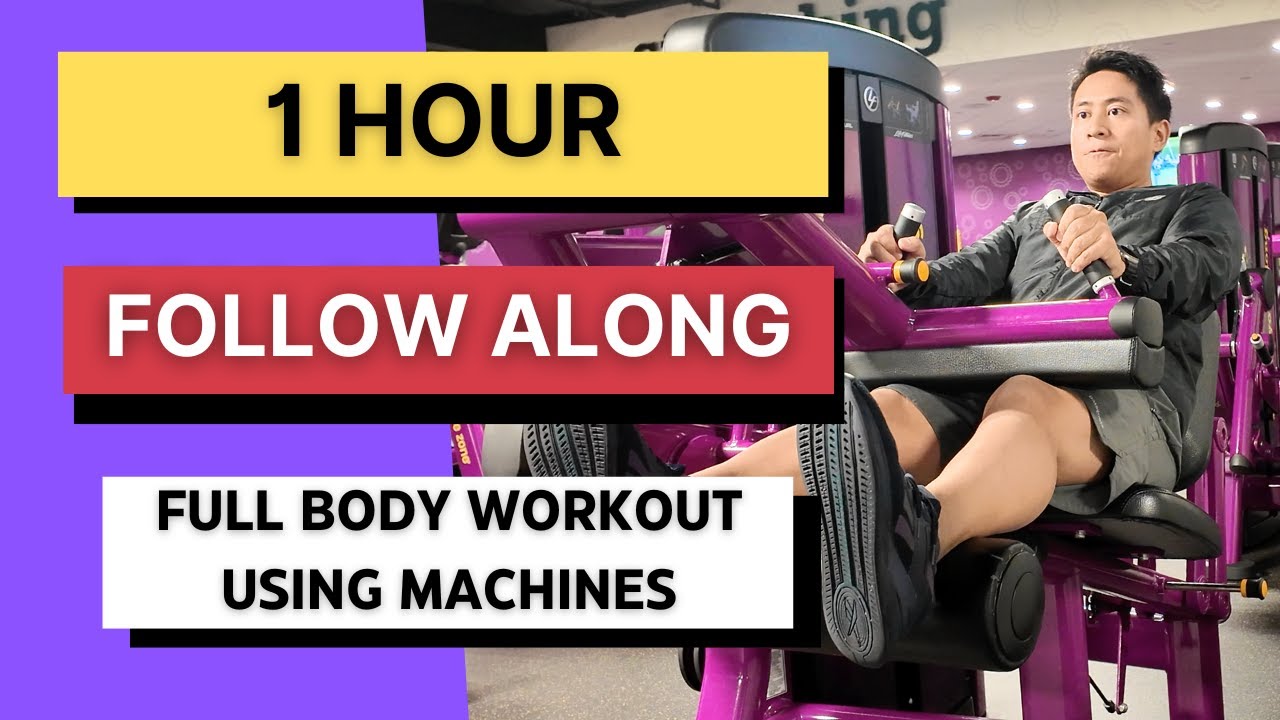 FOLLOW-ALONG Full Body Strength and Cardio Workout for Beginners Using Machines at Planet Fitness