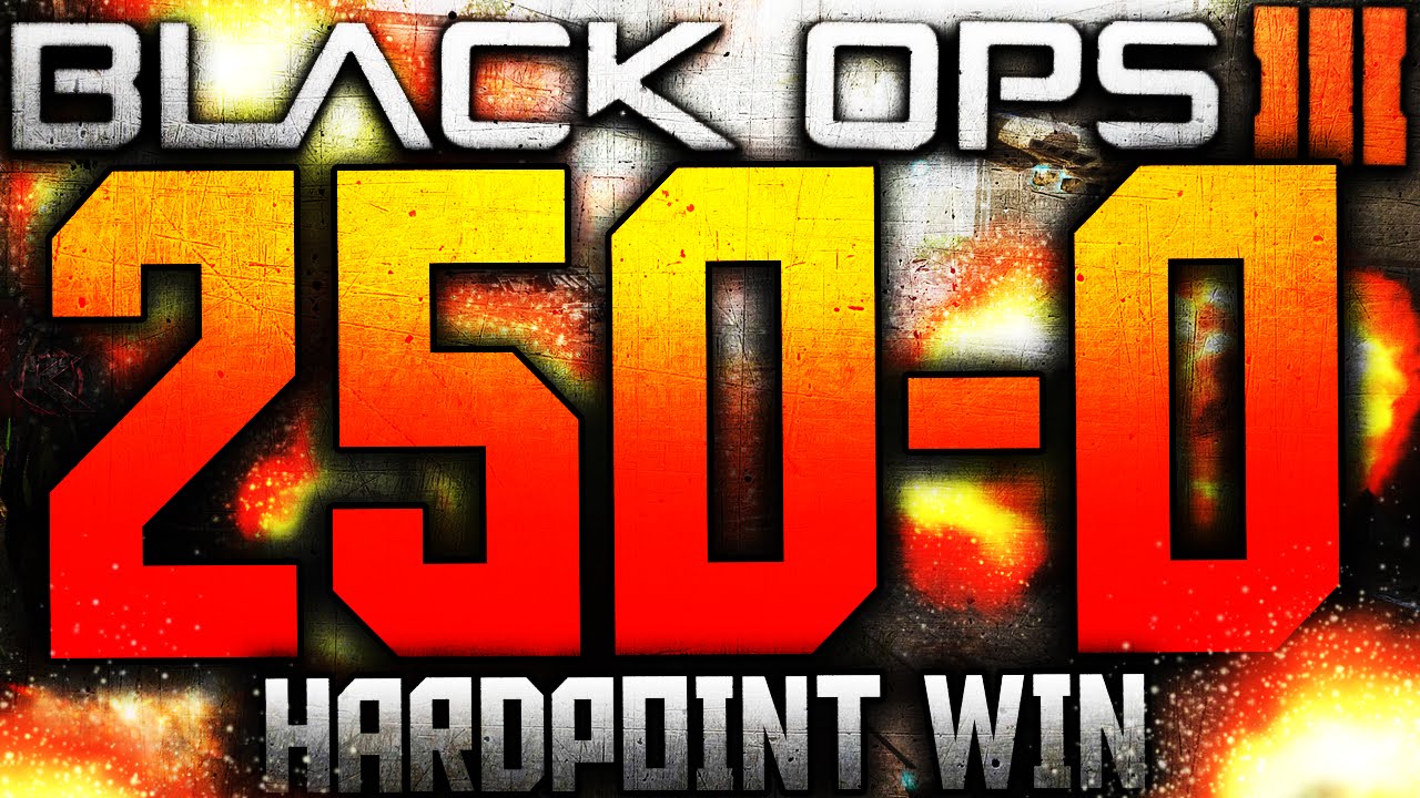 BLACK OPS 3 - FLAWLESS 250-0 HARDPOINT WIN - Challenge #1! (KARNAGE Clan Team Challenges)