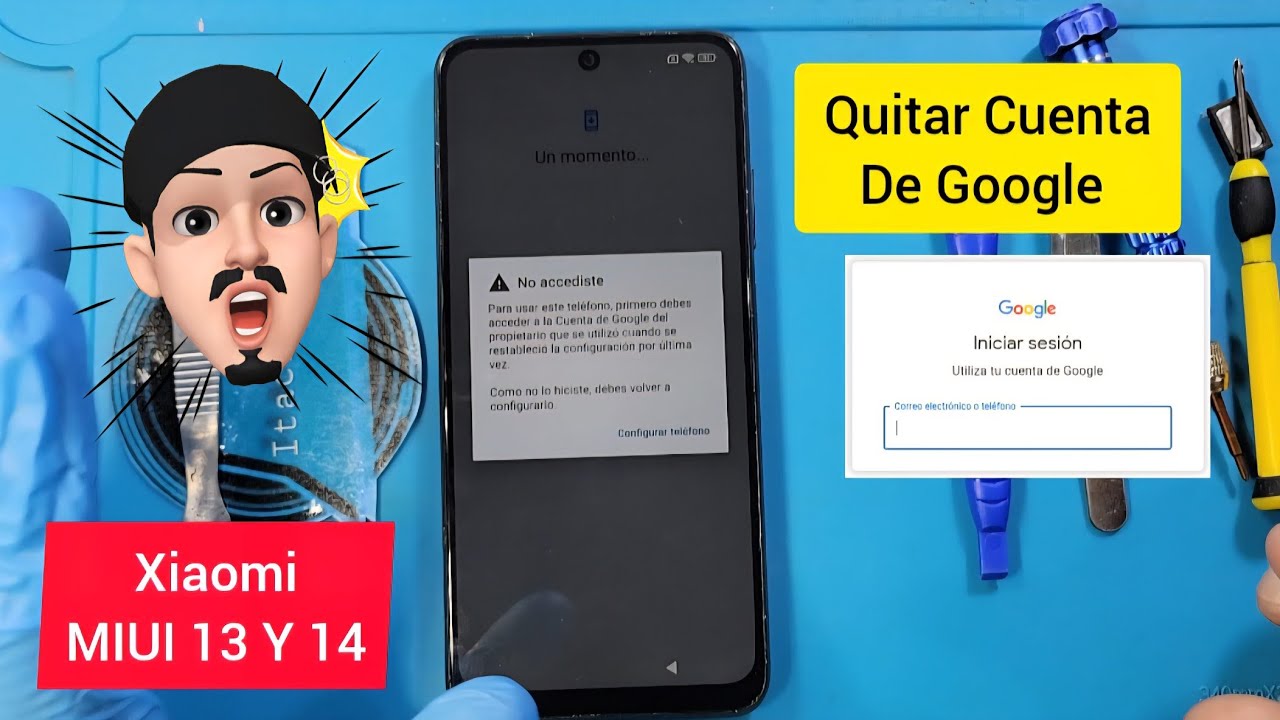 Xiaomi MIUI 13 y 14 Como Eliminar El Bloqueo Por Cuenta De Google Android 12 y 13