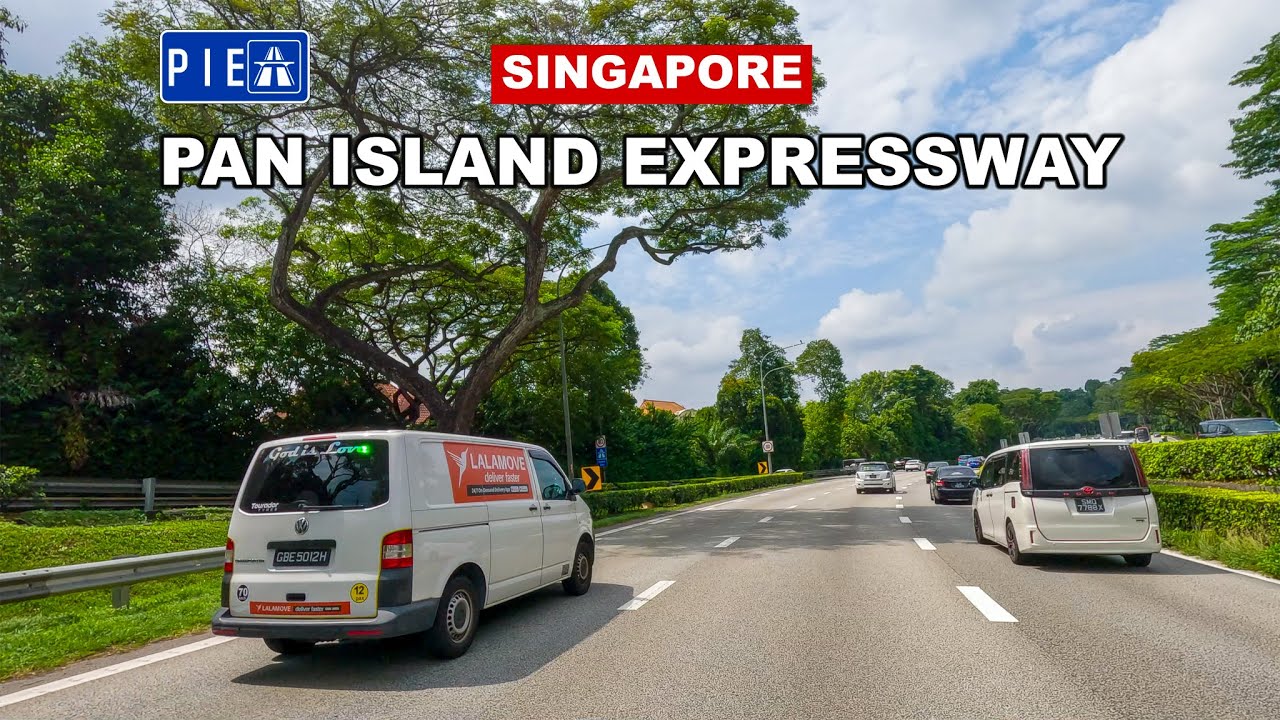 Driving In Singapore Highway | Pan Island Expressway | Longest Highway In Singapore 🇸🇬🛣️