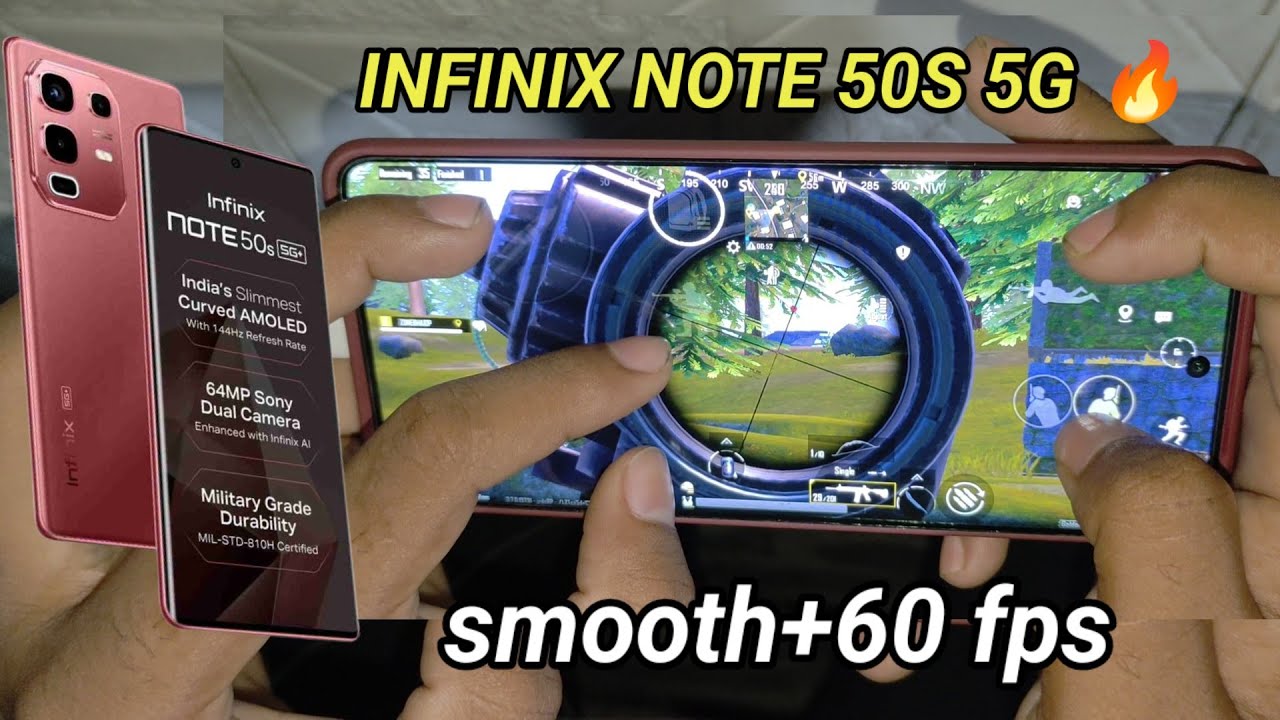 TEST🔥INFINIX NOTE 50S 5G😍BGMI HANDCAM SMOOTH +60FPS WITH 5FINGER CLAW