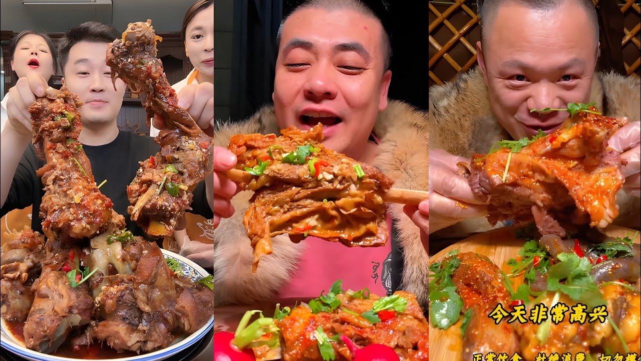 Spicy Lamb Hoof Lamb Chops Lamb Nack Eating Mukbang Spicy Chinese  Eating Asmr 매콤한 해산물 먹방 Asmr ASMR