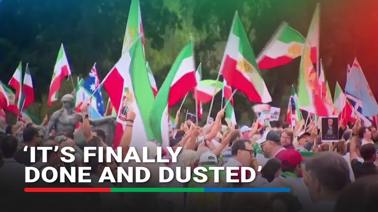 Hundreds of Iranian Australians celebrate Khamenei's death in Sydney
