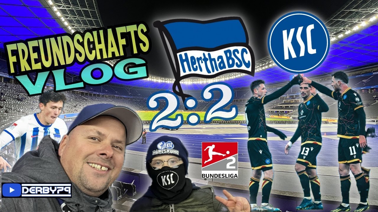 🔵HERTHA BSC - KARLSRUHER SC⚪️ | VEREINT IN BERLIN | STADION-VLOG