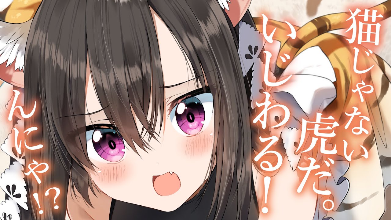 【ﾂﾝﾃﾞﾚ甘々】虎獣人彼女を猫扱いして怒らせ、甘えてもらうのにハマってます【KU100/シチュボ/バイノーラル】