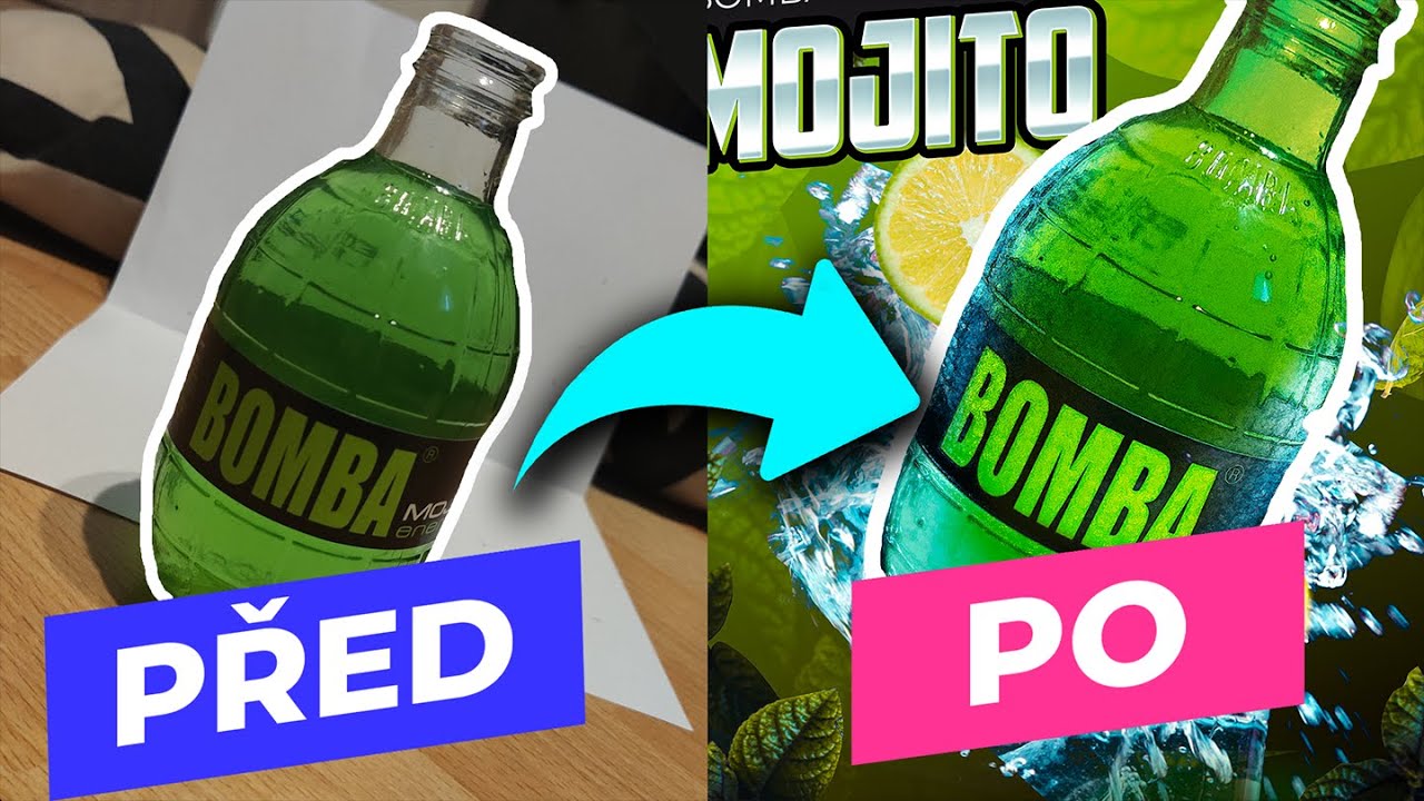 Navrhuji reklamu na energy nápoj BOMBA!