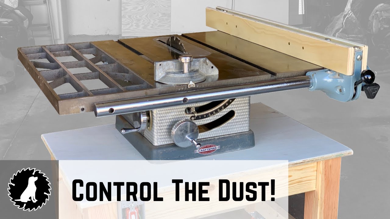Adding Dust Collection to My Vintage Craftsman Table Saw // Woodworking Shop Build