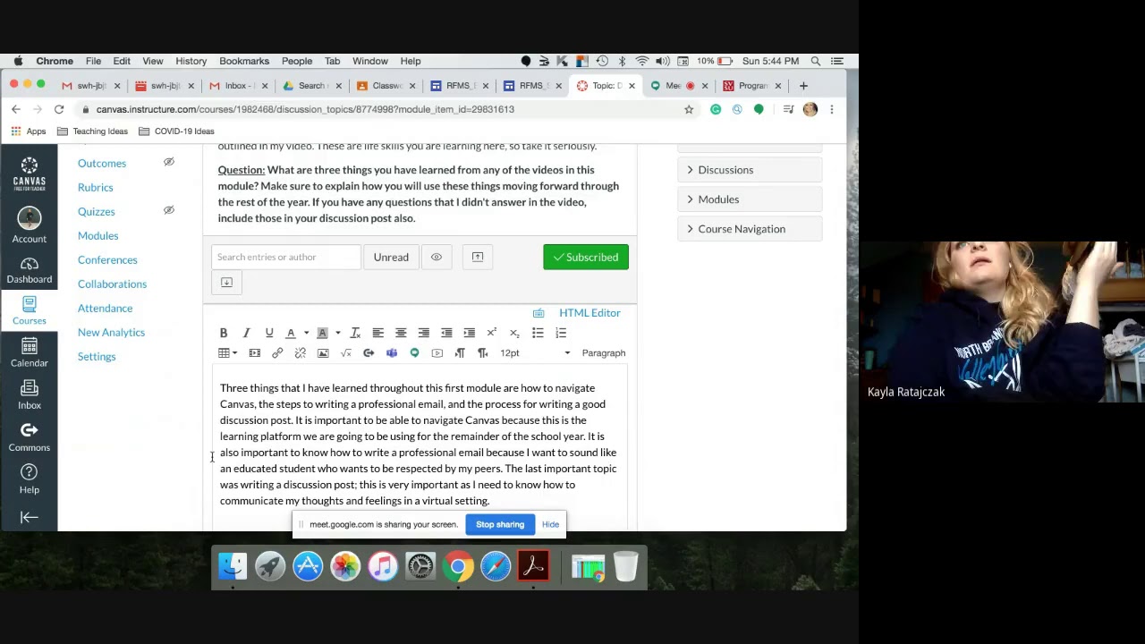 How to Write a Discussion Post