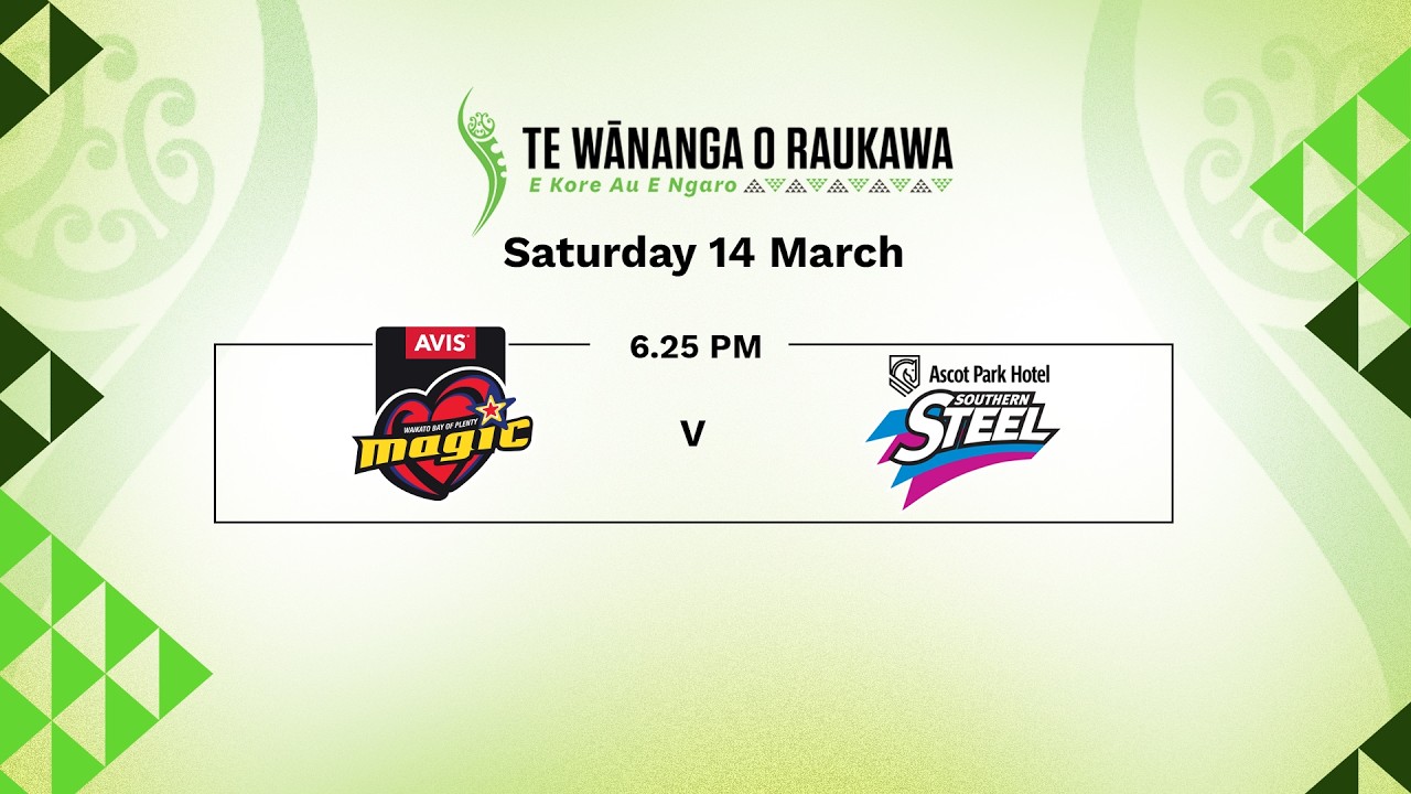 Te Wānanga o Raukawa 2026 Pre-Season Netball | Magic v Steel