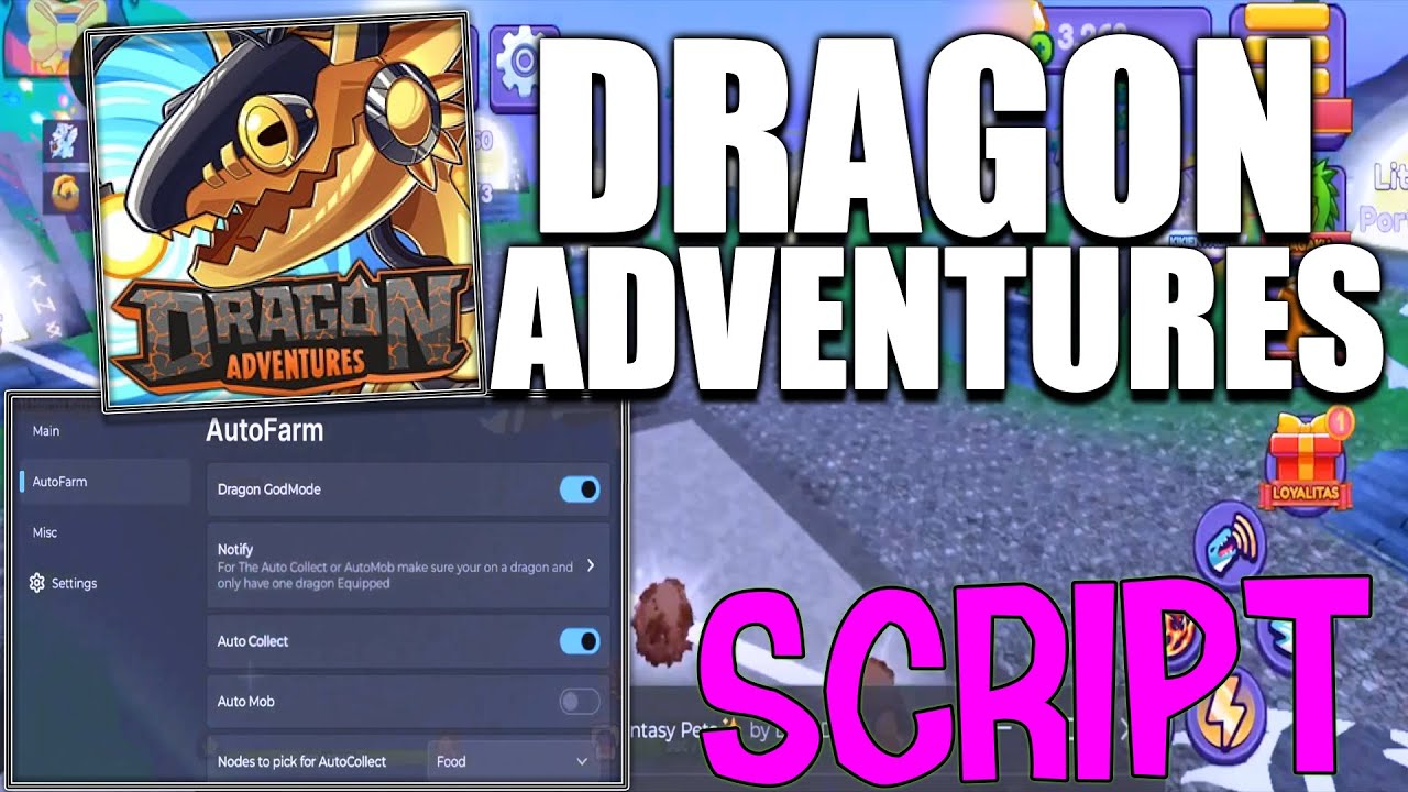 Dragon Adventures Script / GUI | Auto Farm, Auto Egg, Auto Eat, Auto Collect