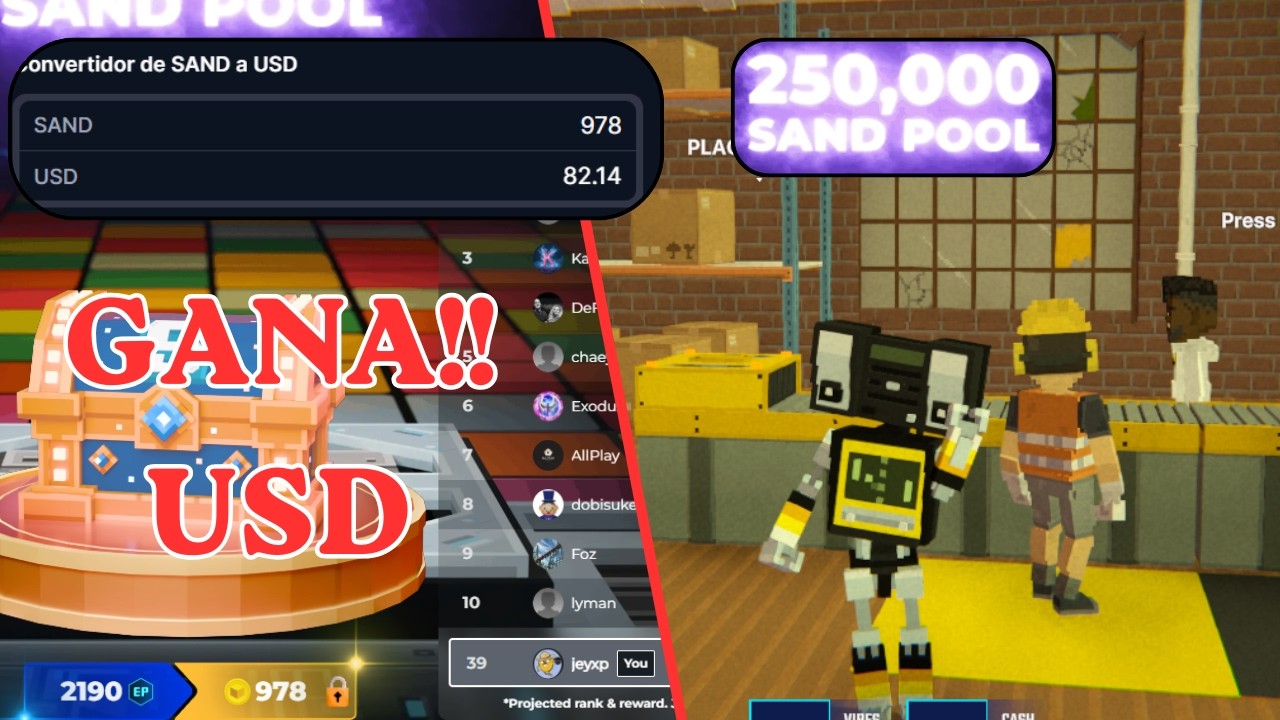 The Sandbox Season 7: Cómo subir de EP, Comprar el Pase y hacer Bridge de $SAND | PLAT TO EARN WEB3