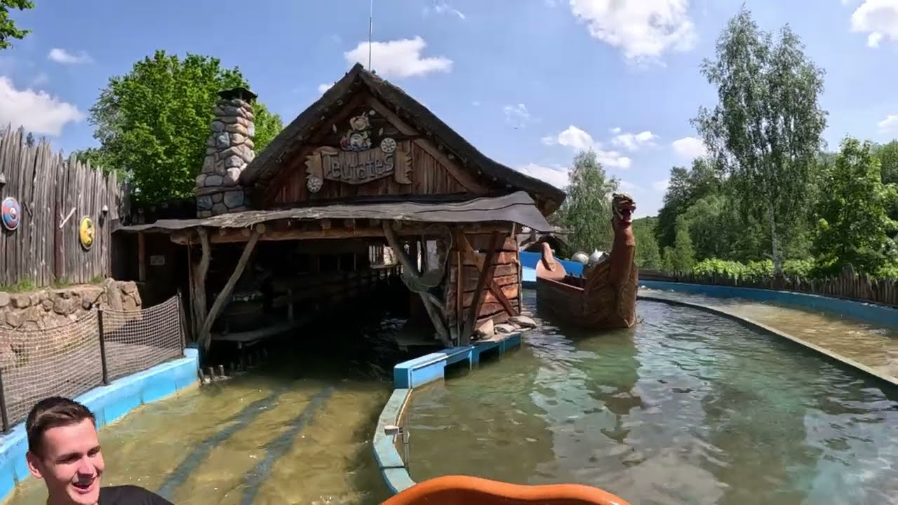 Fluch des Teutates Freizeitpark Plohn 2023 4K Onride
