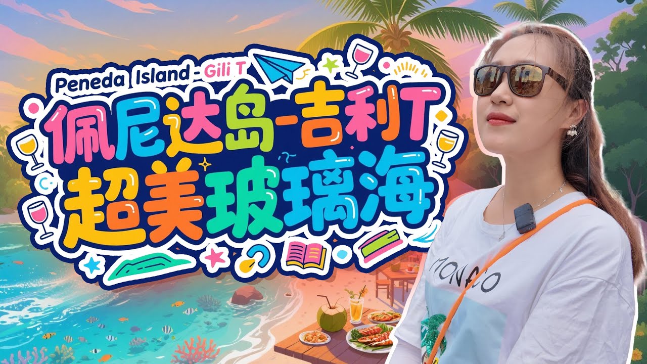 🏝️吉利T岛最全指南！佩尼达渡轮10K码头费+20K上岛费实测，无车岛屿自行车环岛攻略，玻璃海浮潜预约，游客VS本地夜市美食测评完整记录