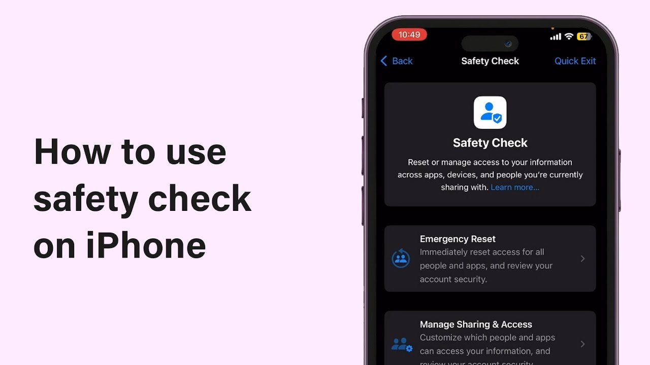 How To Use Safety Check On iPhone 2025 | Enhance Your iPhone Security And Privacy