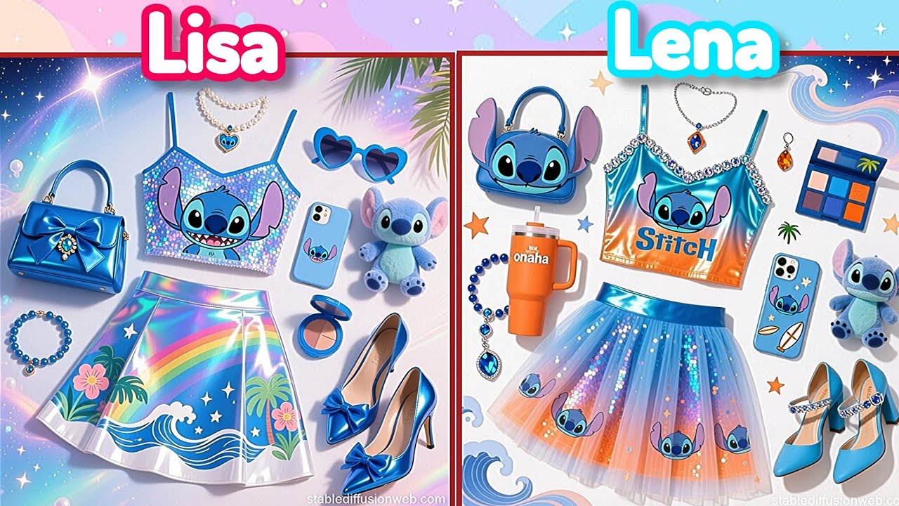 Lisa or Lena 💖💥Cutest Fashion Ever 💫 🧡 #lisaorlena #fypシ゚viral #trending #cute #random #accessorie 