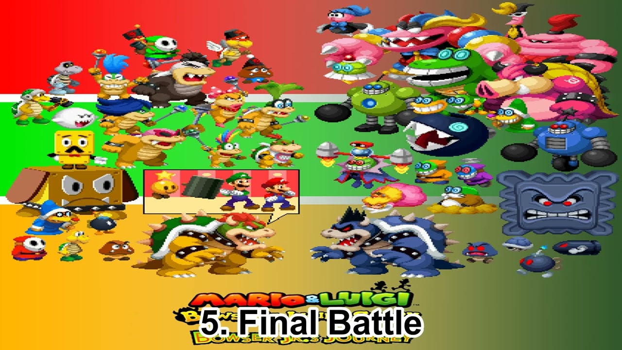 Top 10 Mario & Luigi Bowser's Inside Story + Bowser Jr's Journey Songs