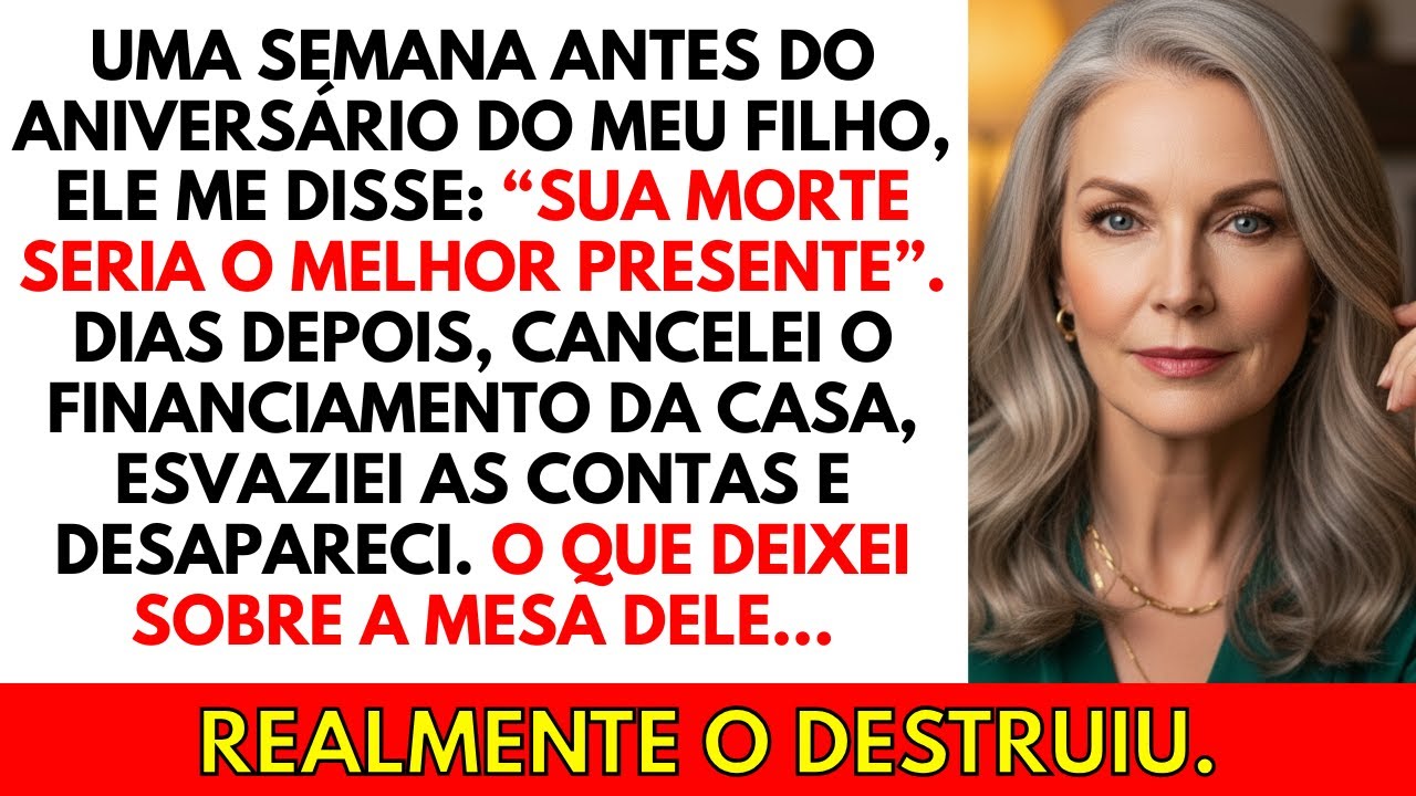 No dia do aniversário, meu filho gritou: 