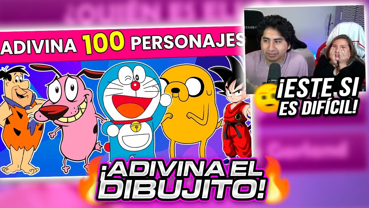 JEFRAIN y JOSELICR JUEGAN al ADIVINA LOS PERSONAJES de CARICATURA ⚡😎