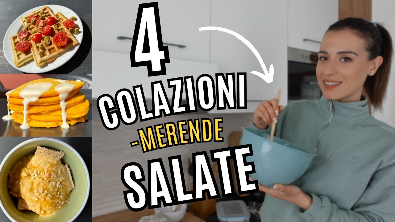 4 COLAZIONI / MERENDE SALATE 🥪 🥯 - da rifare a pranzo o cena