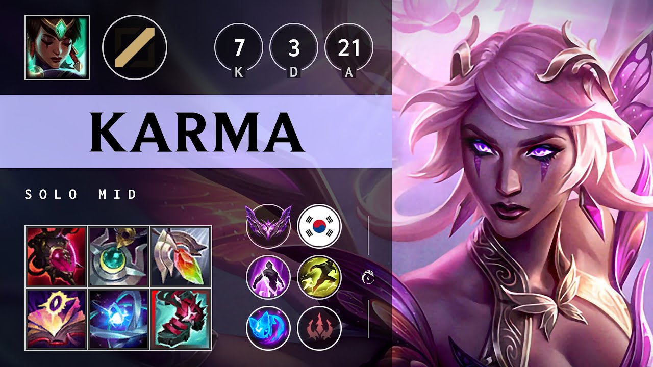 Karma Mid vs Swain - KR Master Patch 25.13
